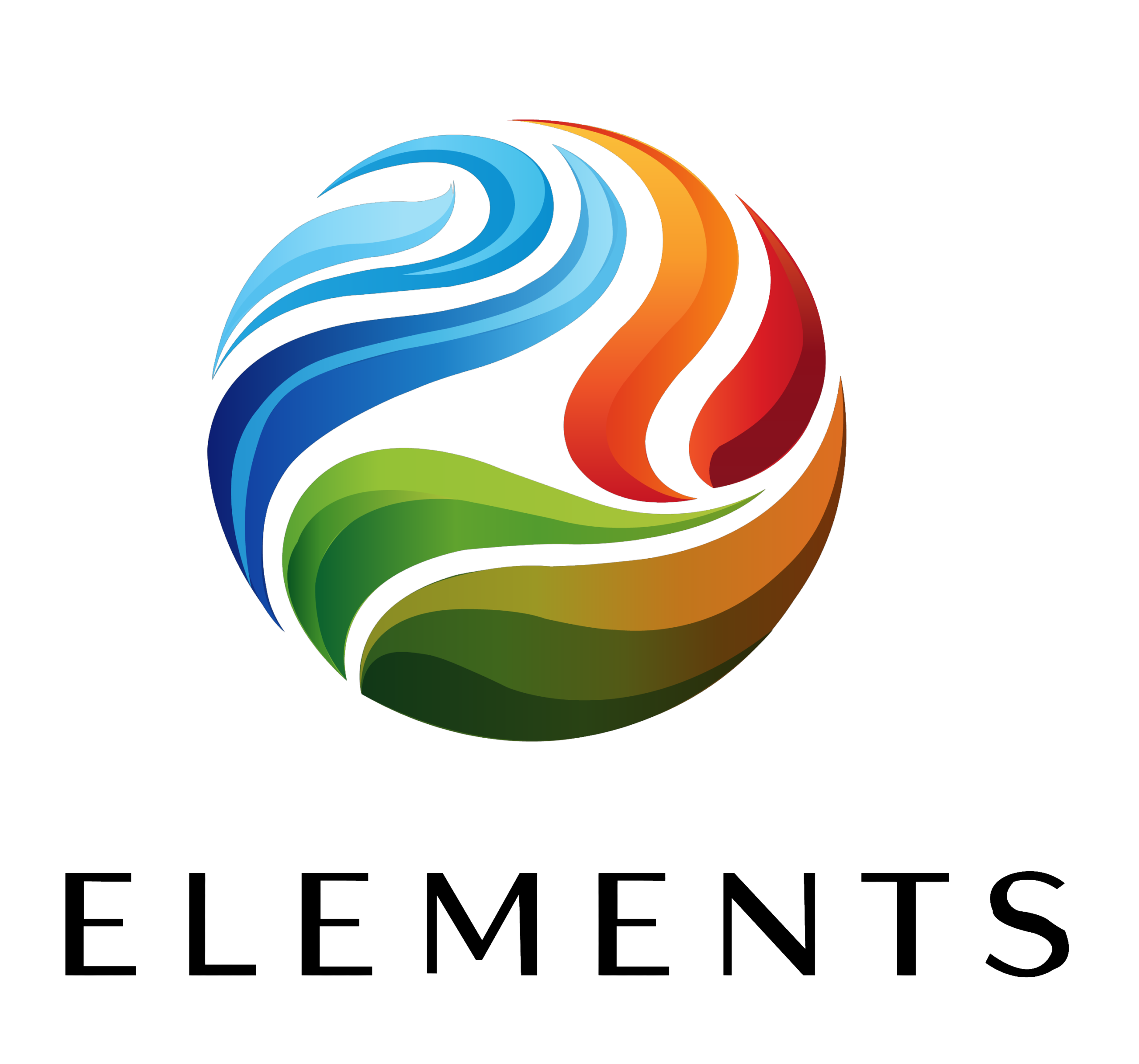 elements logo black name